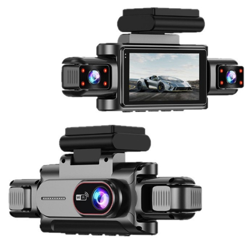 4-Channel WiFi Dash Cam – Complete Car Safety Recording System