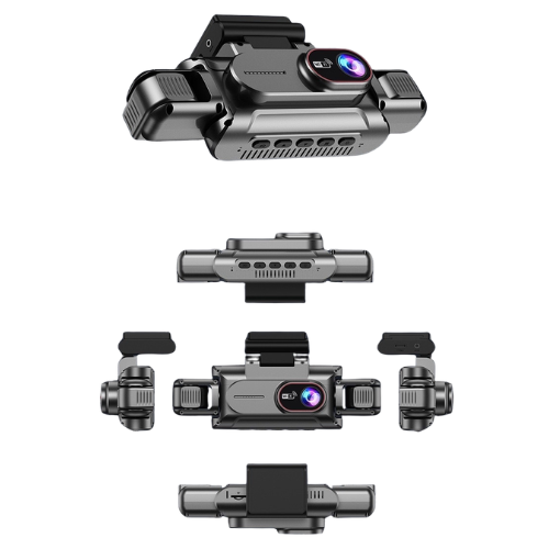 4-Channel Dash Cam with Built-in WiFi & 64GB Memory Card