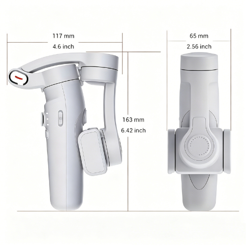 3-Axis Gimbal Stabilizer with AI Smart Tracking & Tripod